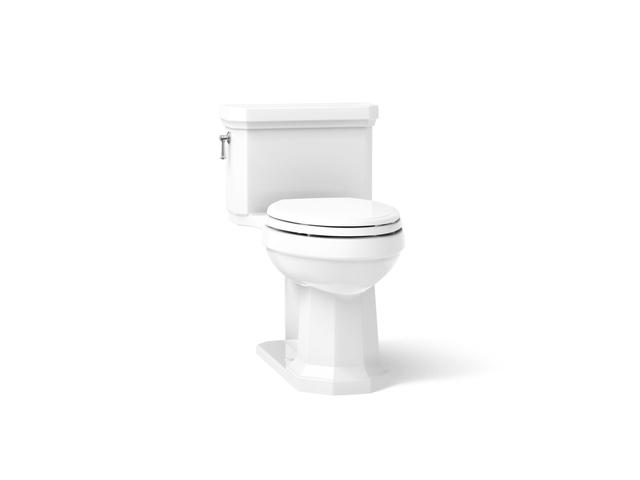 Kathryn® One-piece compact elongated toilet with concealed trapway, 1.28 gpf