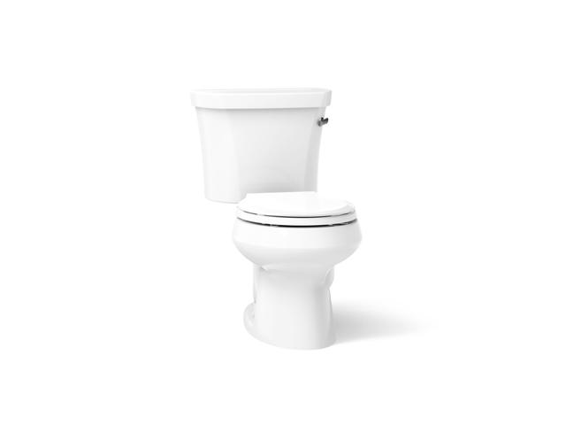 Wellworth® Two-piece round-front toilet, 1.28 gpf