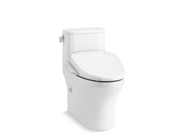 Spacity™ Hidden cord one-piece compact elongated toilet