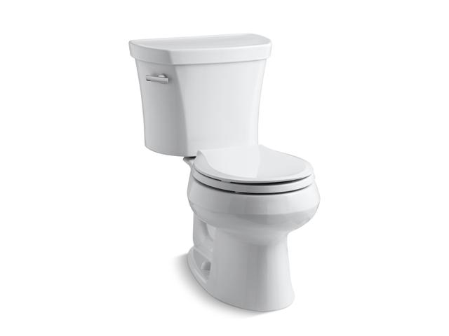 Wellworth® Two-piece round-front toilet, 1.28 gpf