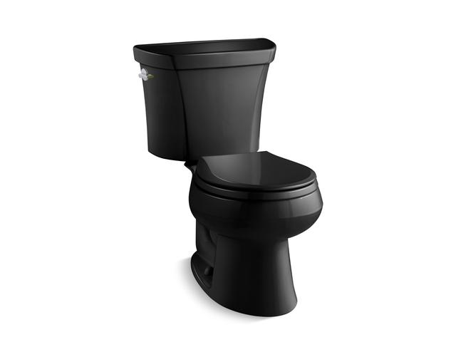 Wellworth® Two-piece round-front toilet, dual-flush