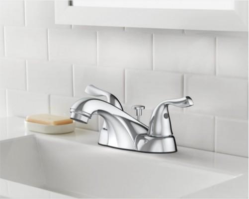 Project Source Polished Bathroom Sink Faucet