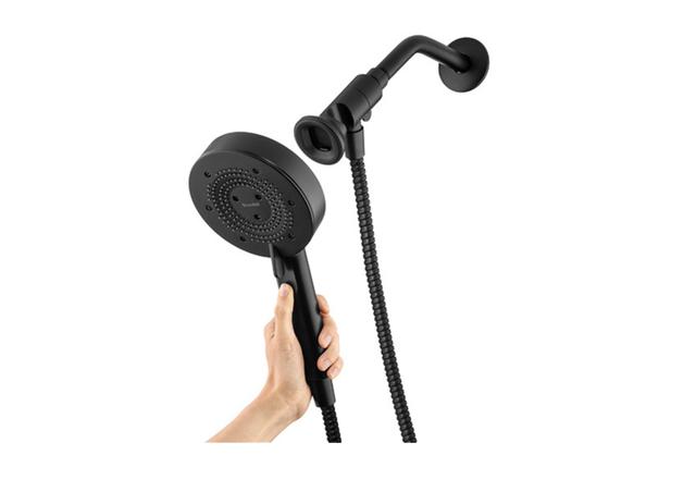 Nebia Yuba 5-Setting Handshower with HaloNetic Double Docking System Matte Black Finish
